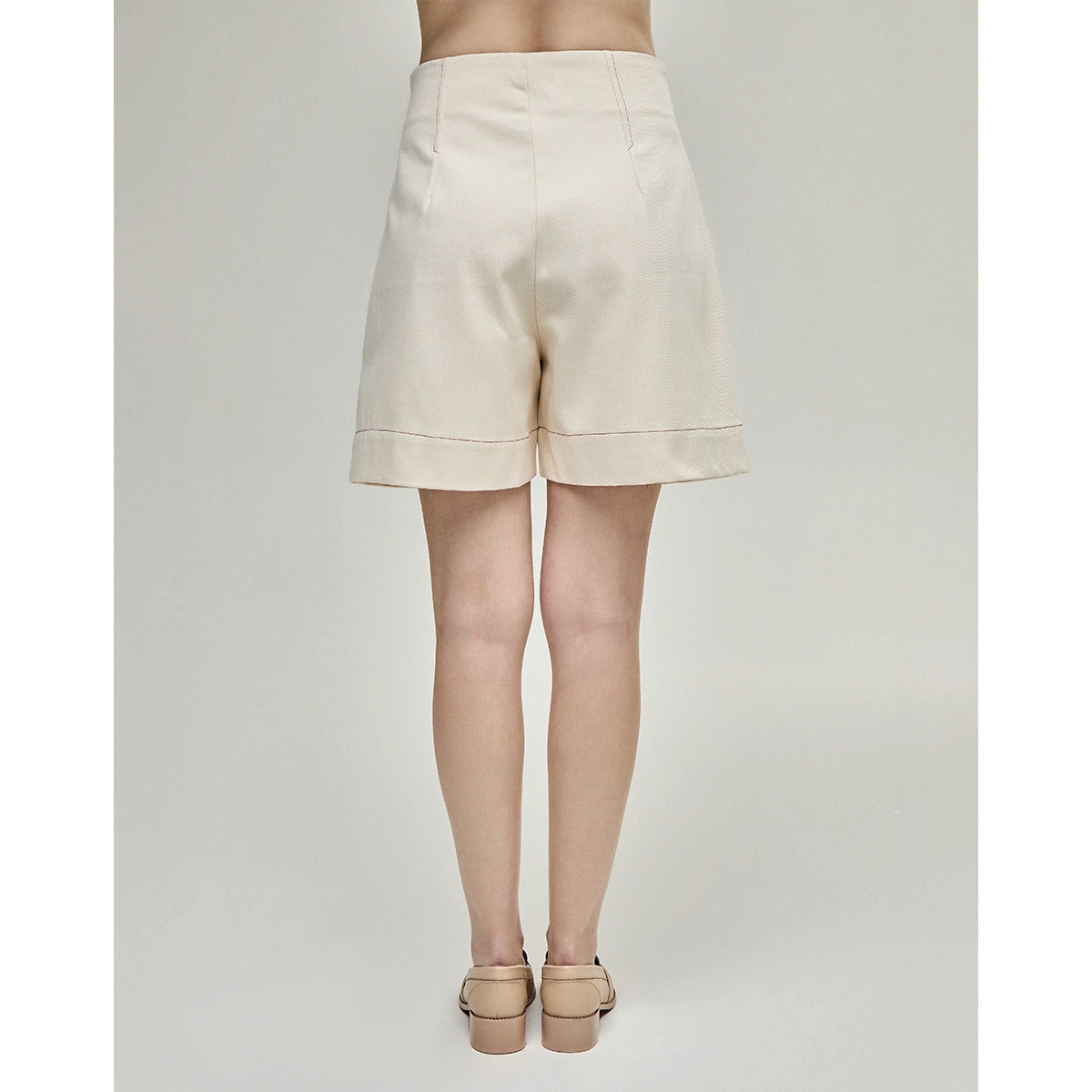 Bermuda Pesponto Off-White