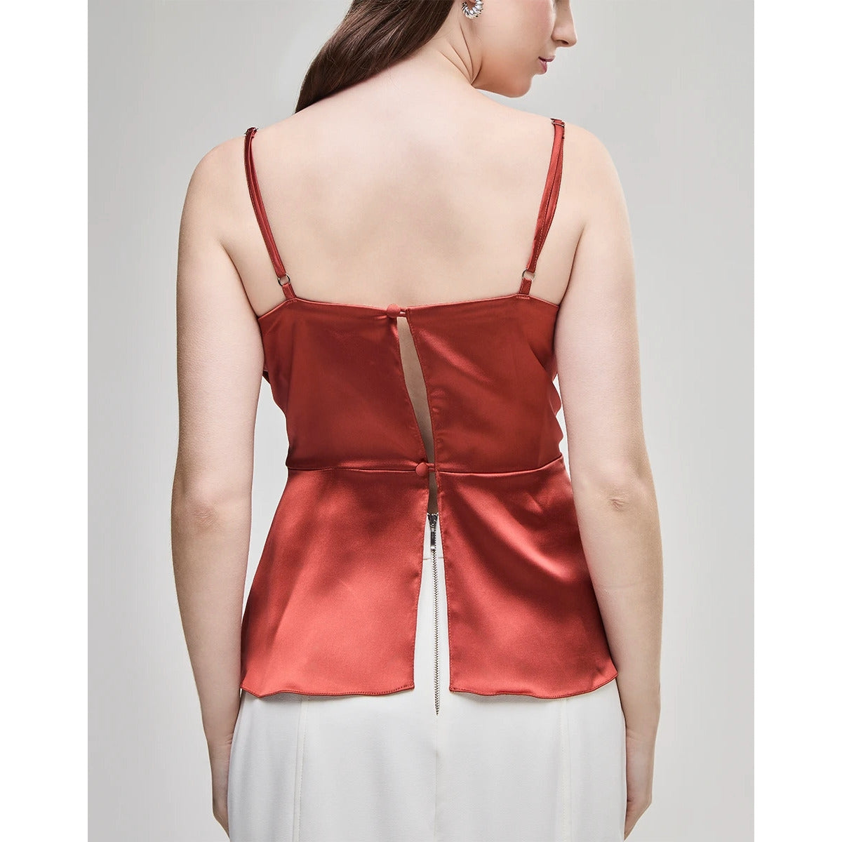 Blusa Feminina Ponta Degage Marrom Brown Zhangye
