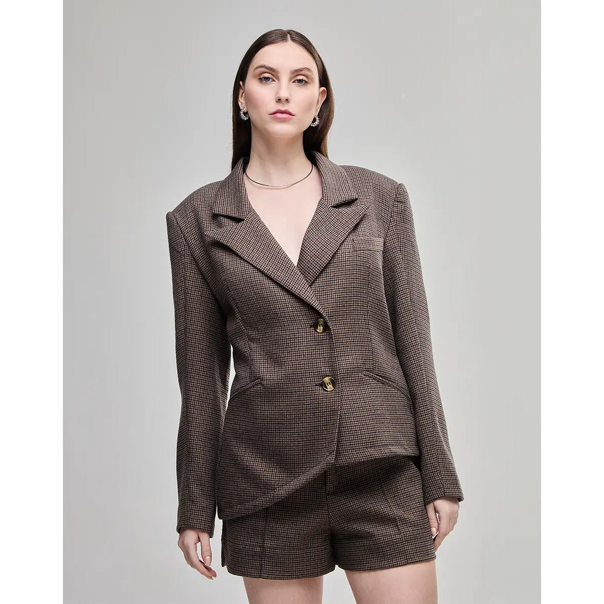 Blazer Diagonal Pied POA