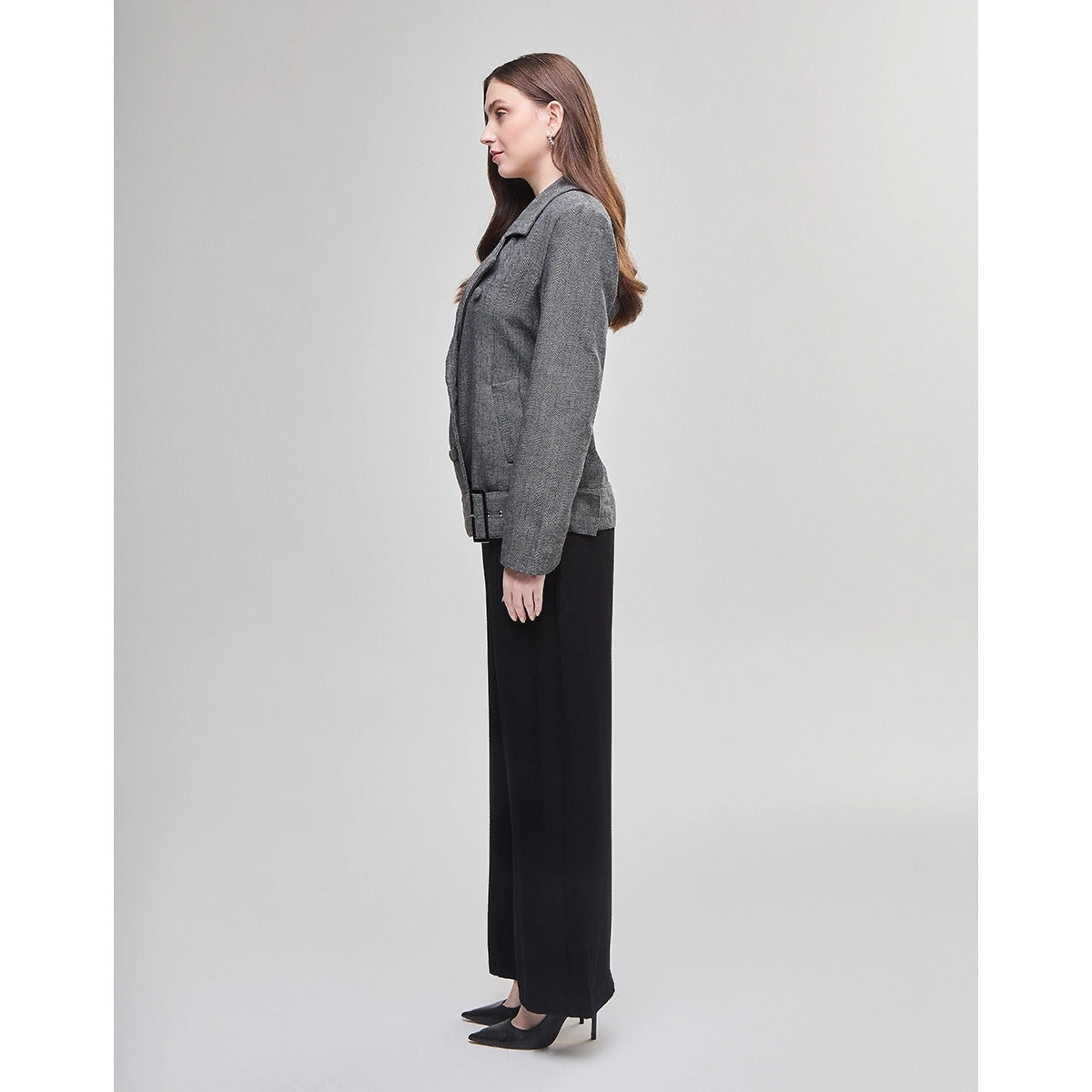 Calça Alfaitaria Bolso Diferenciado Preto