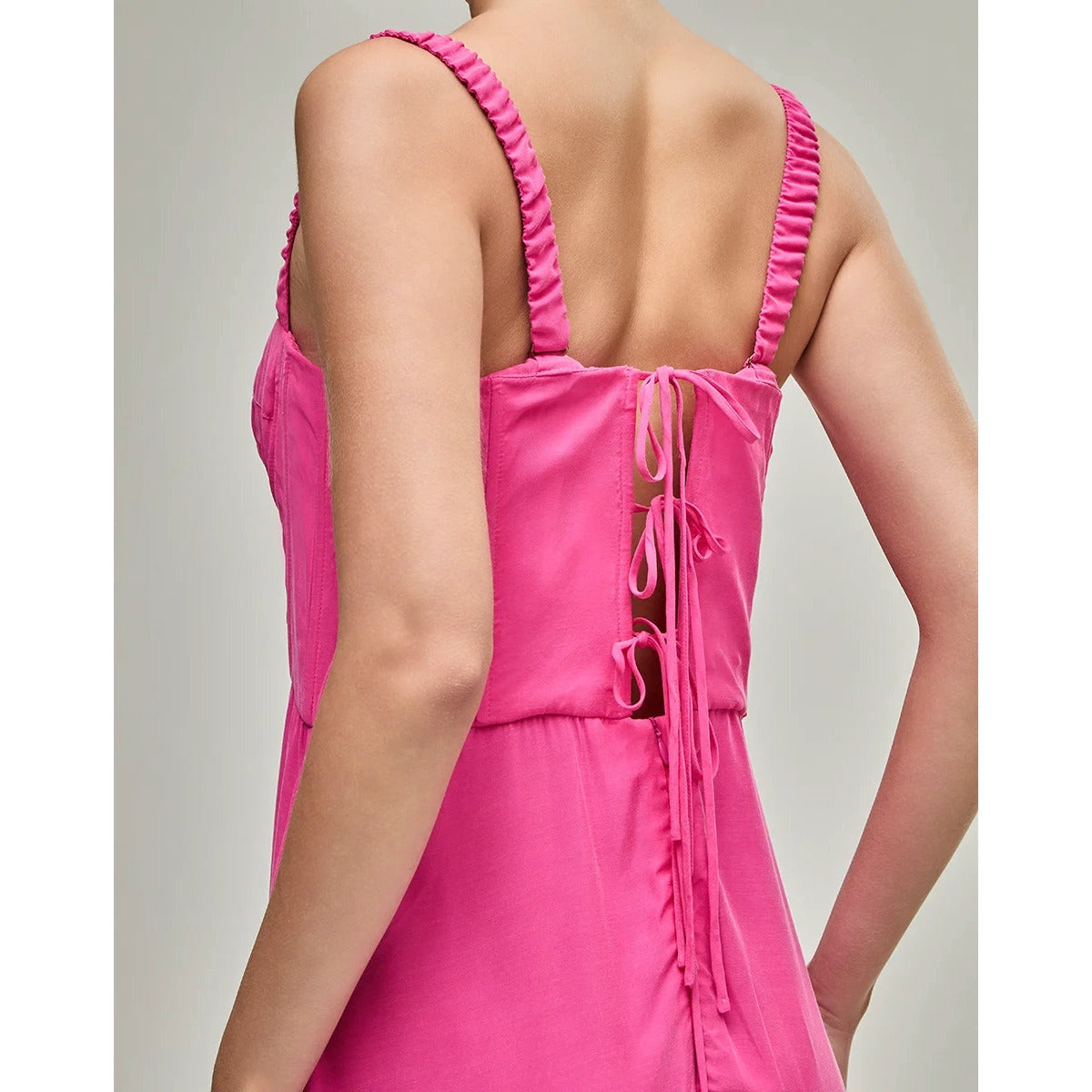 Vestido Meia Taça Rosa