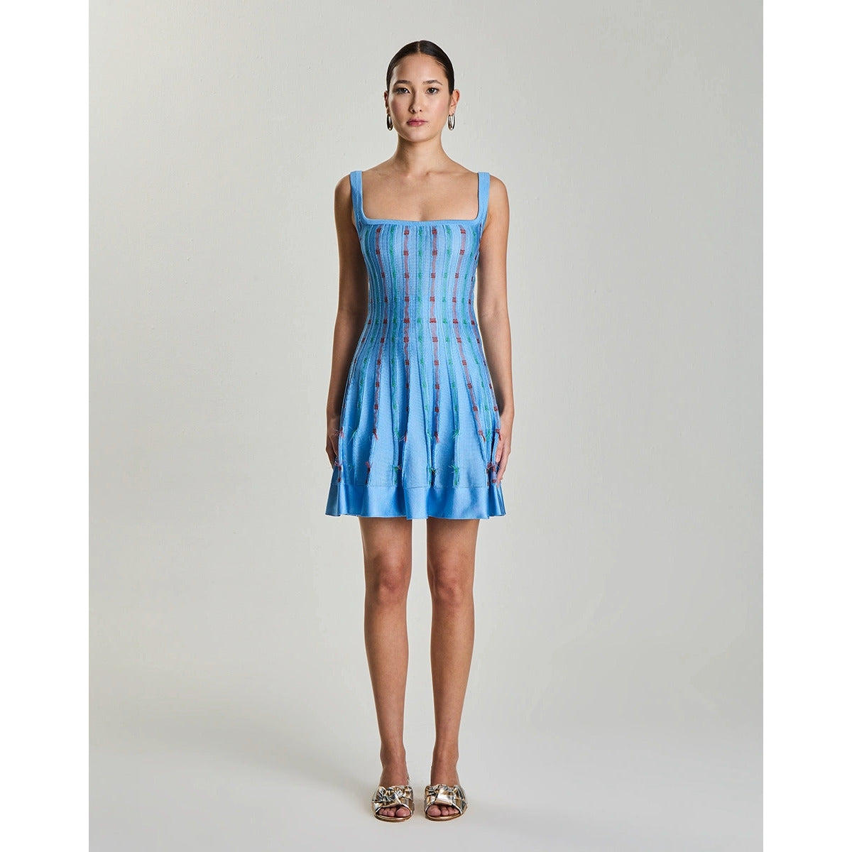 Vestido Curto Com Transparencia Junco