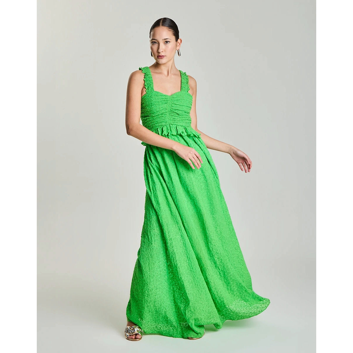 Vestido Longuete Evase Alecrim