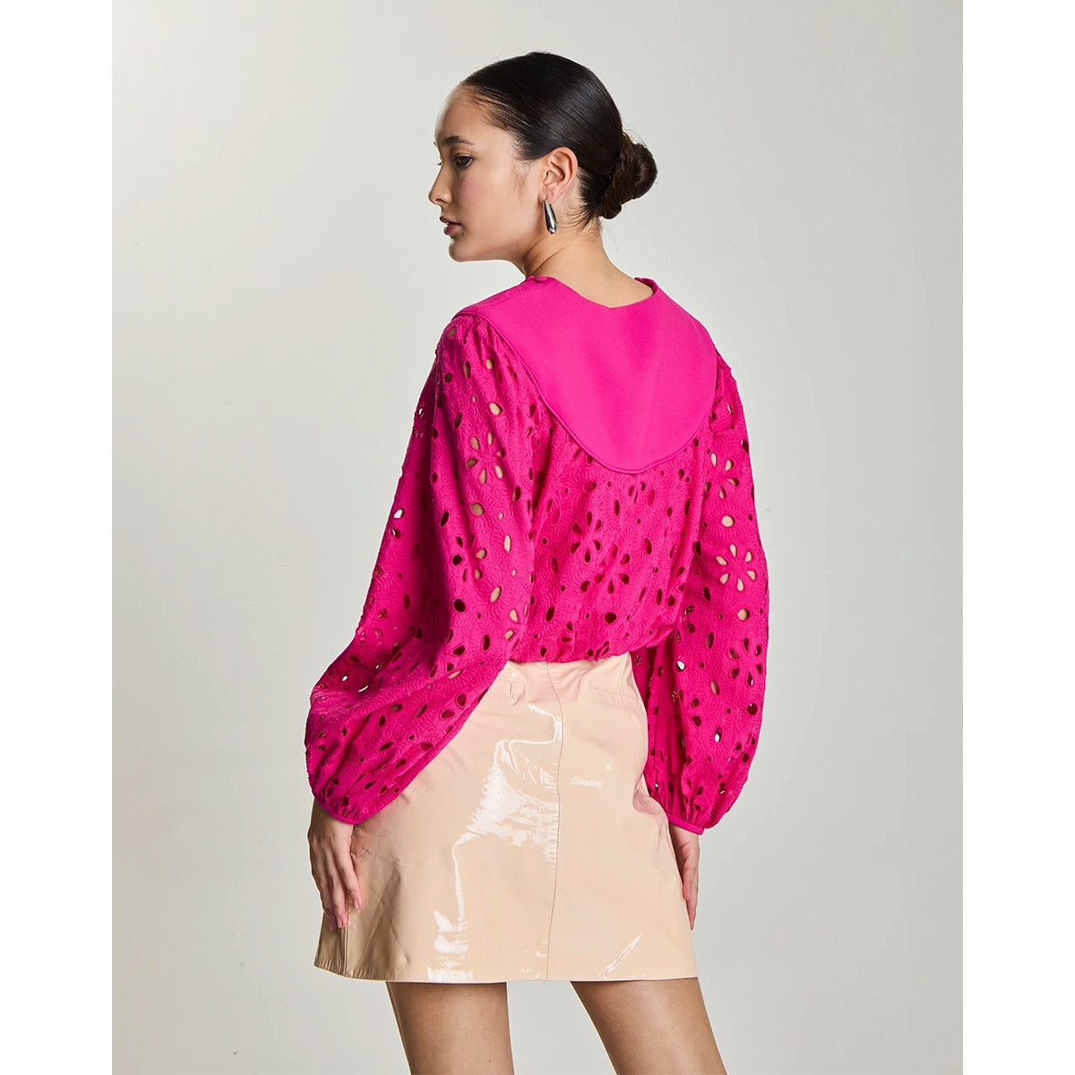 Blusa Laise Bordada Ambar Rosa