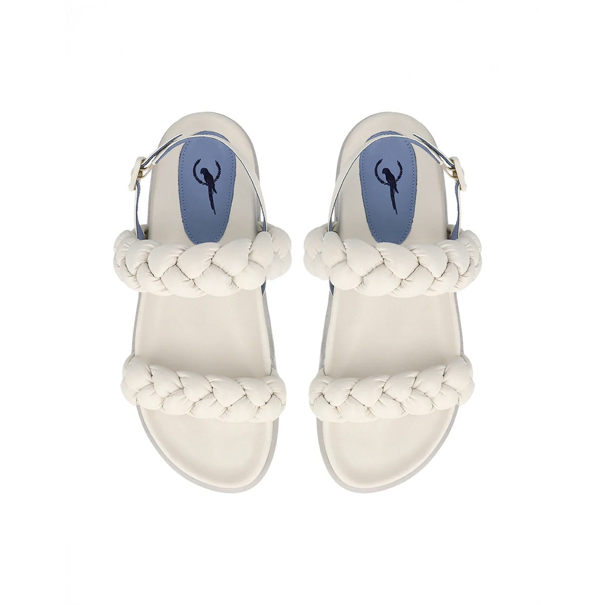 Papete Braids Couro Off White 35
