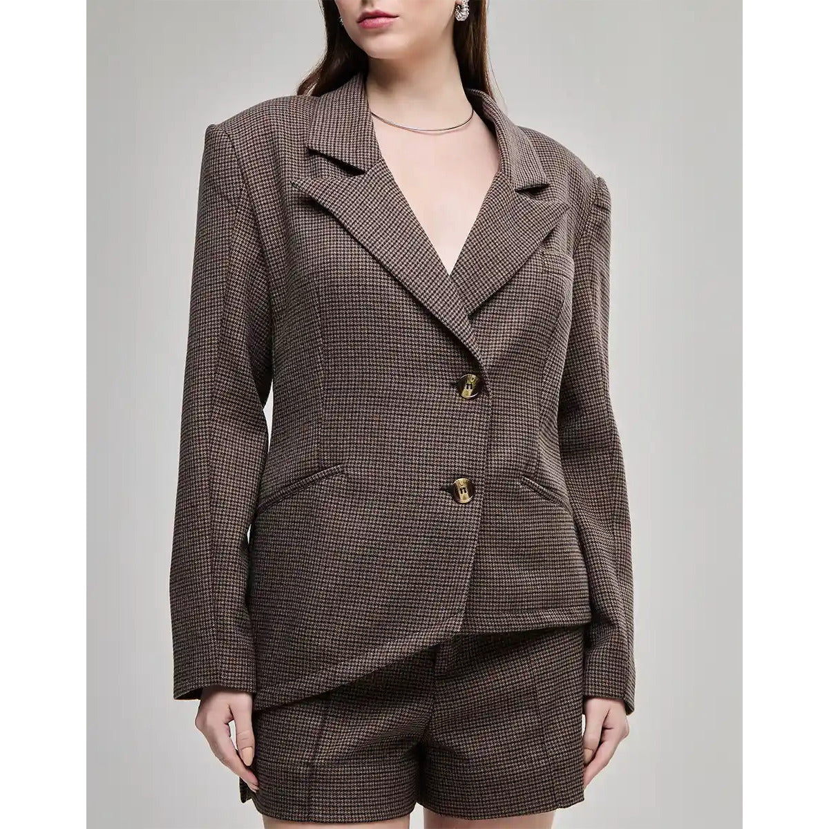 Blazer Diagonal Pied POA