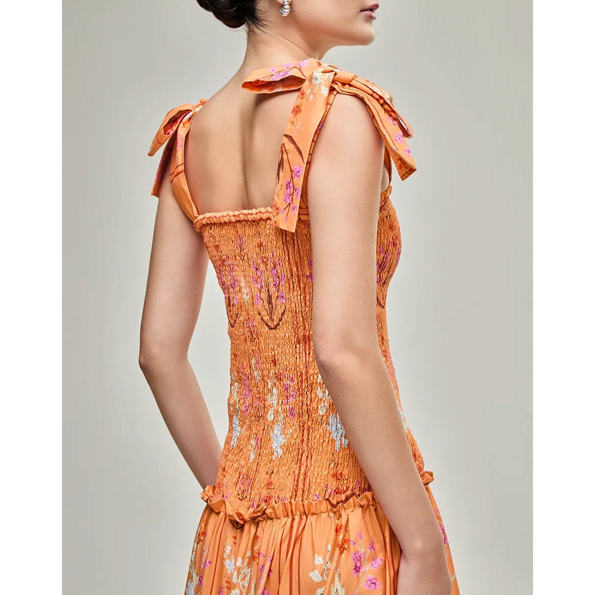 Vestido Louise Orquidea Laranja