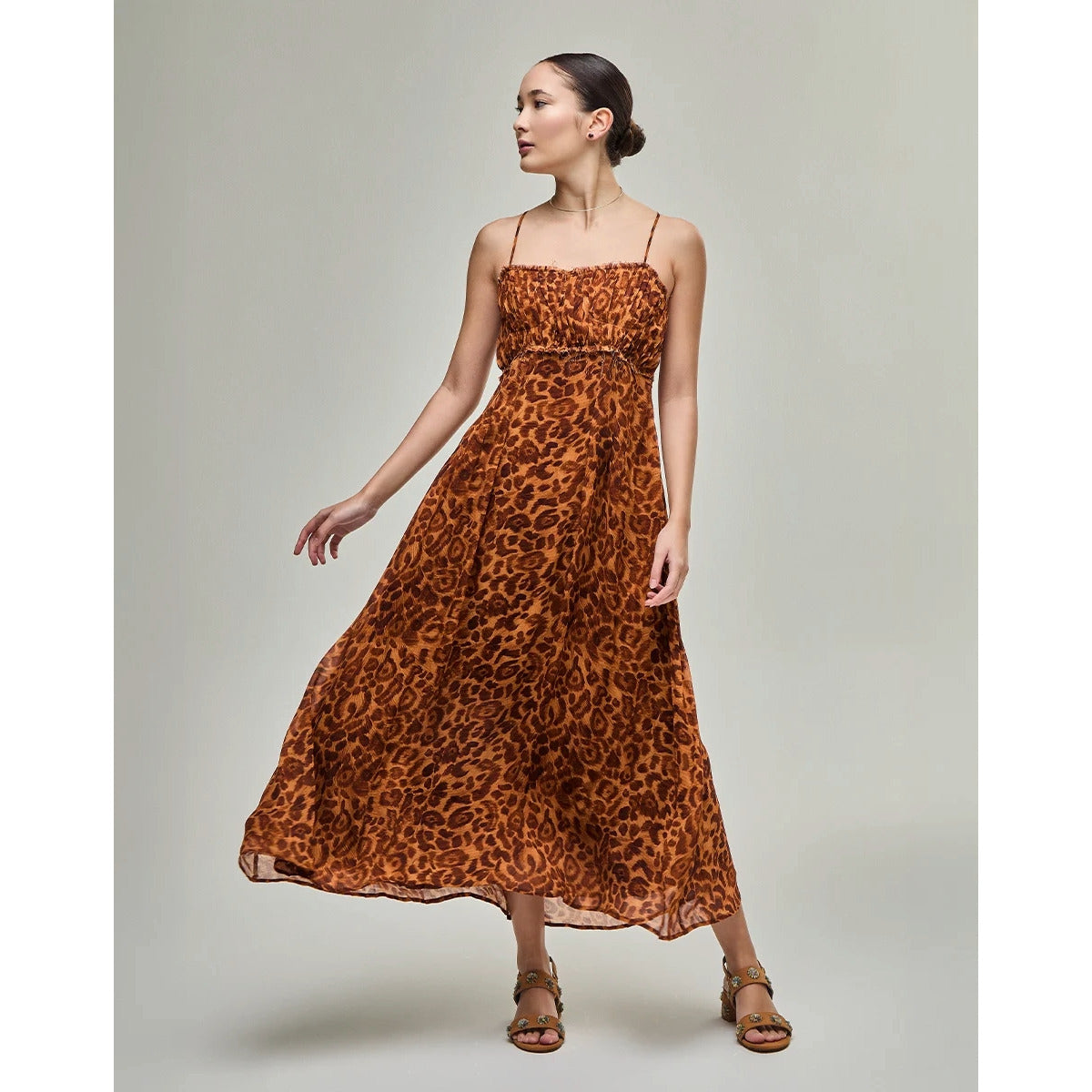 Vestido Belle Onça Marrom
