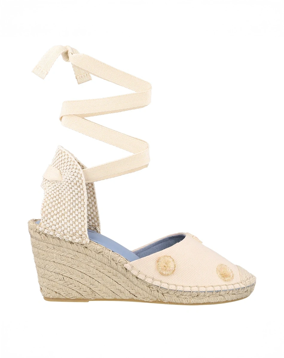 Espadrille Anabella Pompom Off White