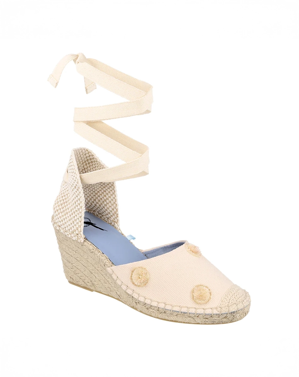 Espadrille Anabella Pompom Off White