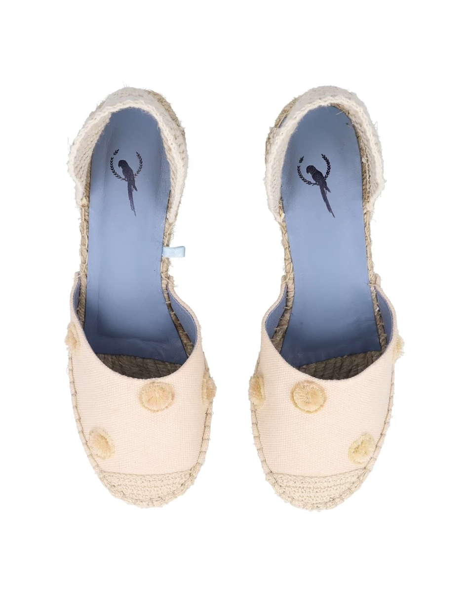 Espadrille Anabella Pompom Off White