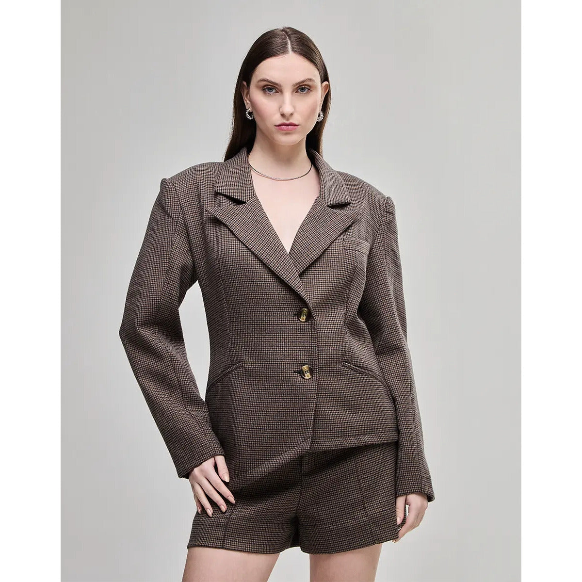 Blazer Diagonal Pied POA