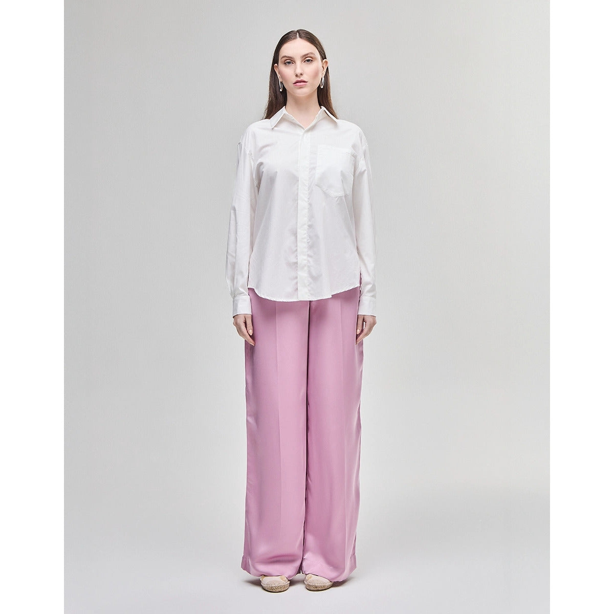 Calça Vincada Rosa Marilyn