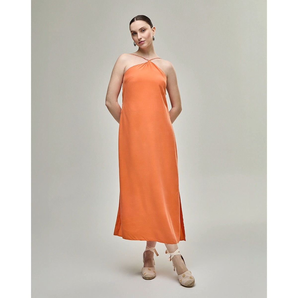 Vestido Lenço Laranja