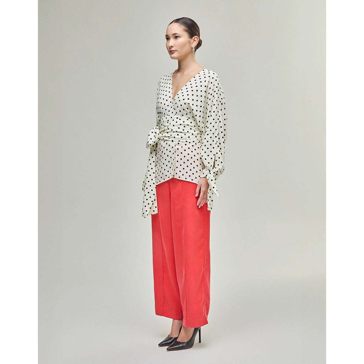Calça Reta Vermelho