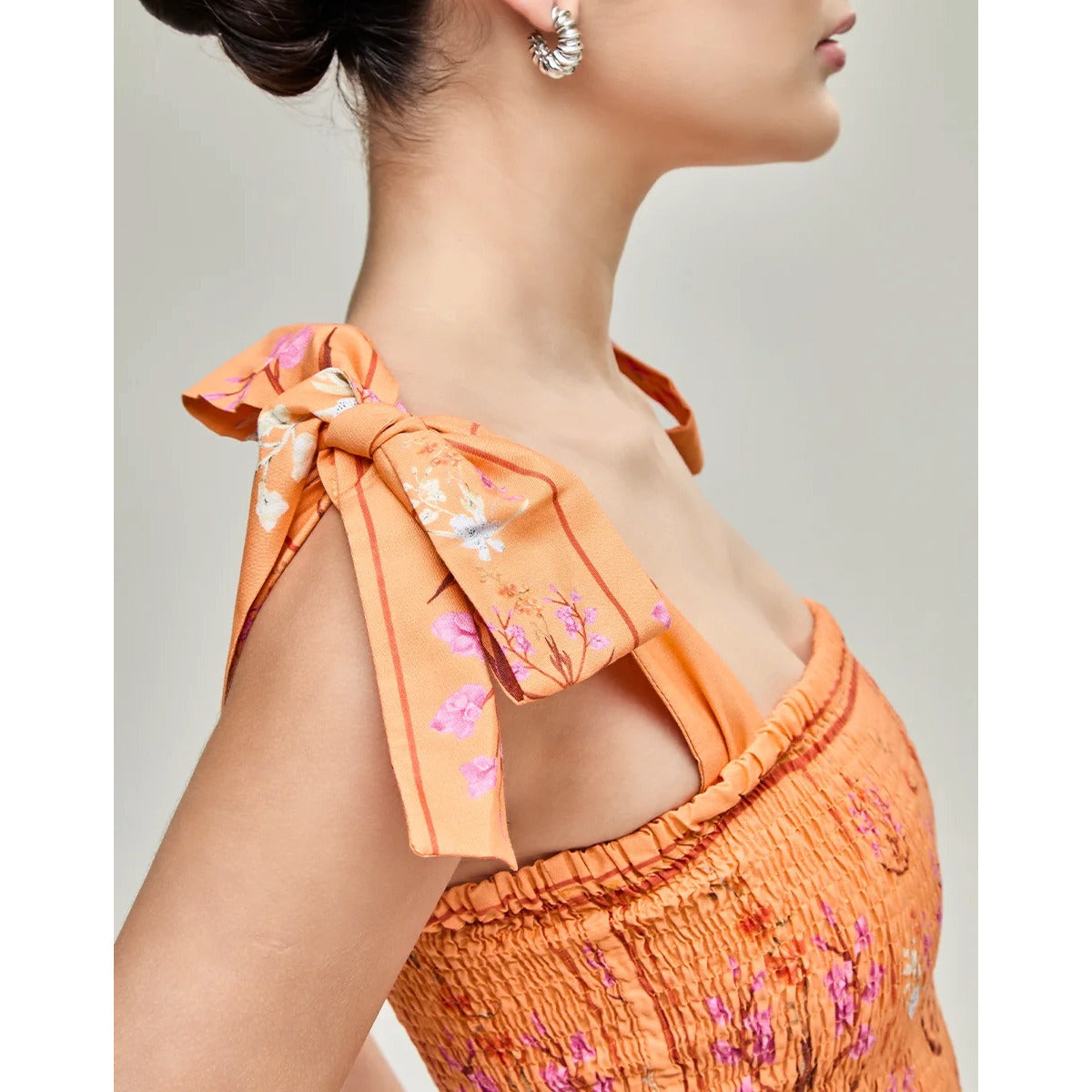 Vestido Louise Orquidea Laranja
