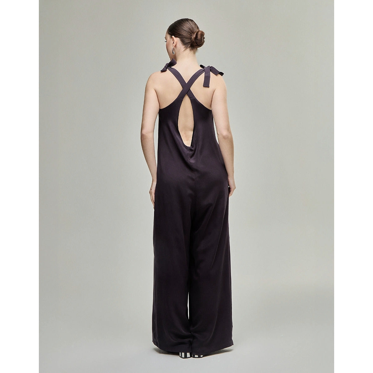 Macacão Pantalona Cosmo Bordeaux
