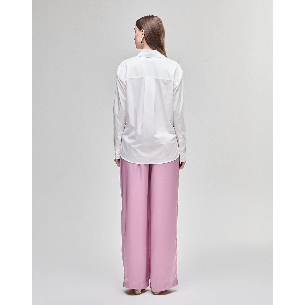 Calça Vincada Rosa Marilyn