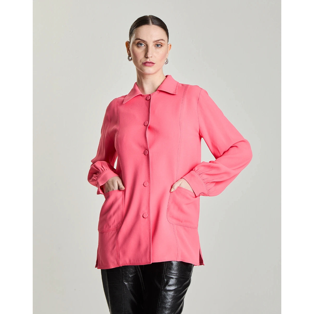 Camisa Longa Pesponto Zig Zag Espinela