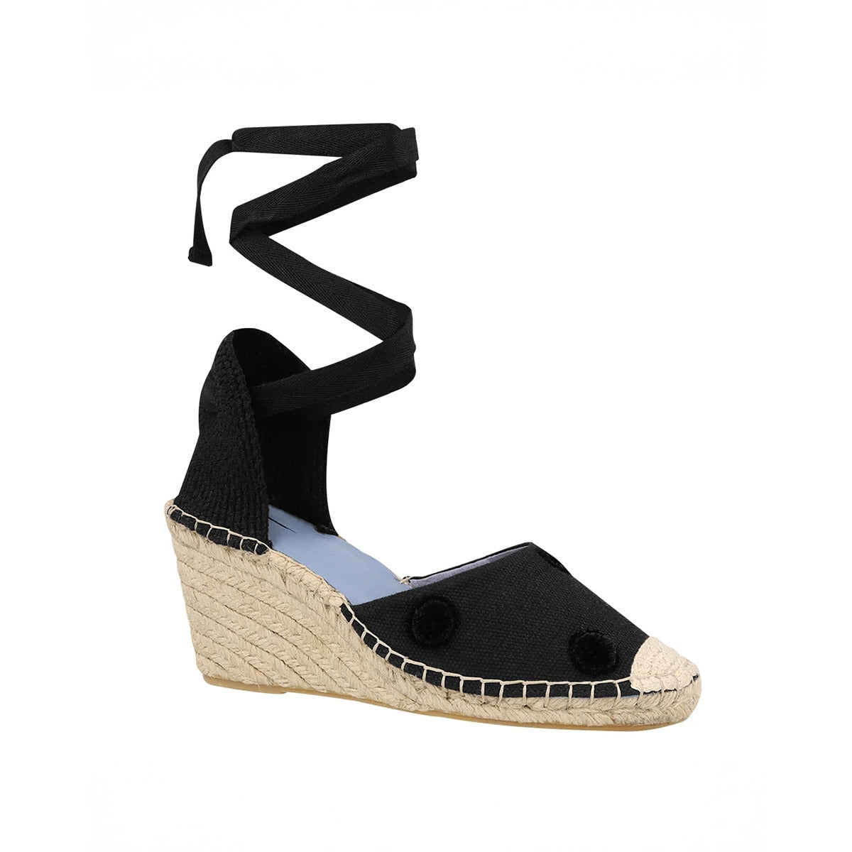 Espadrille Anabella Pompom Preto