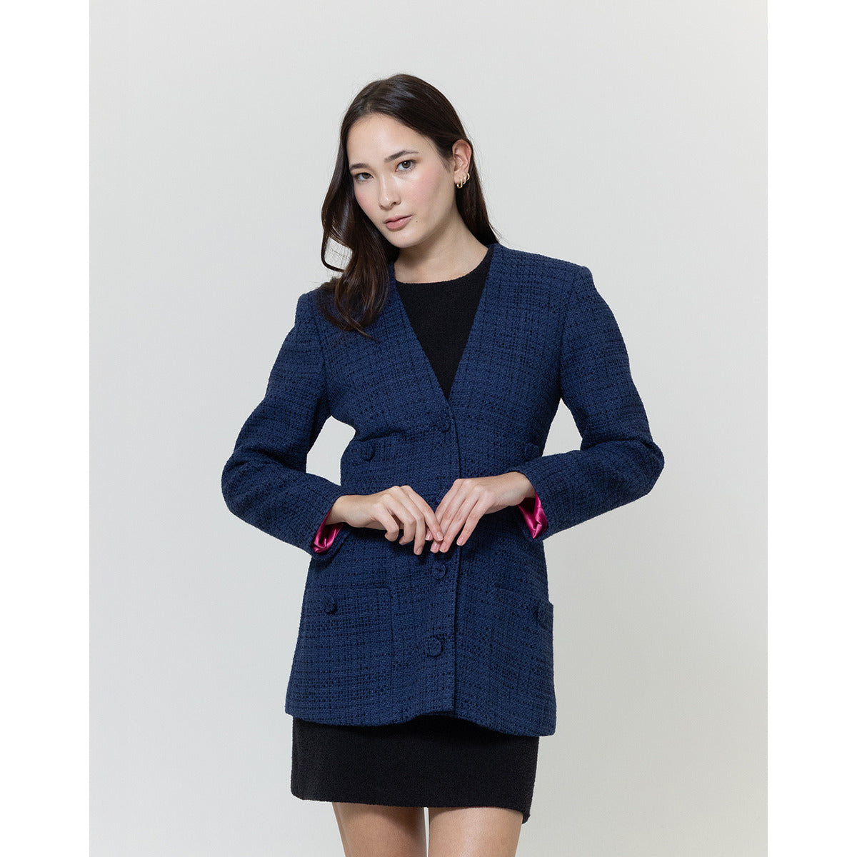 Blazer Tweed Azul