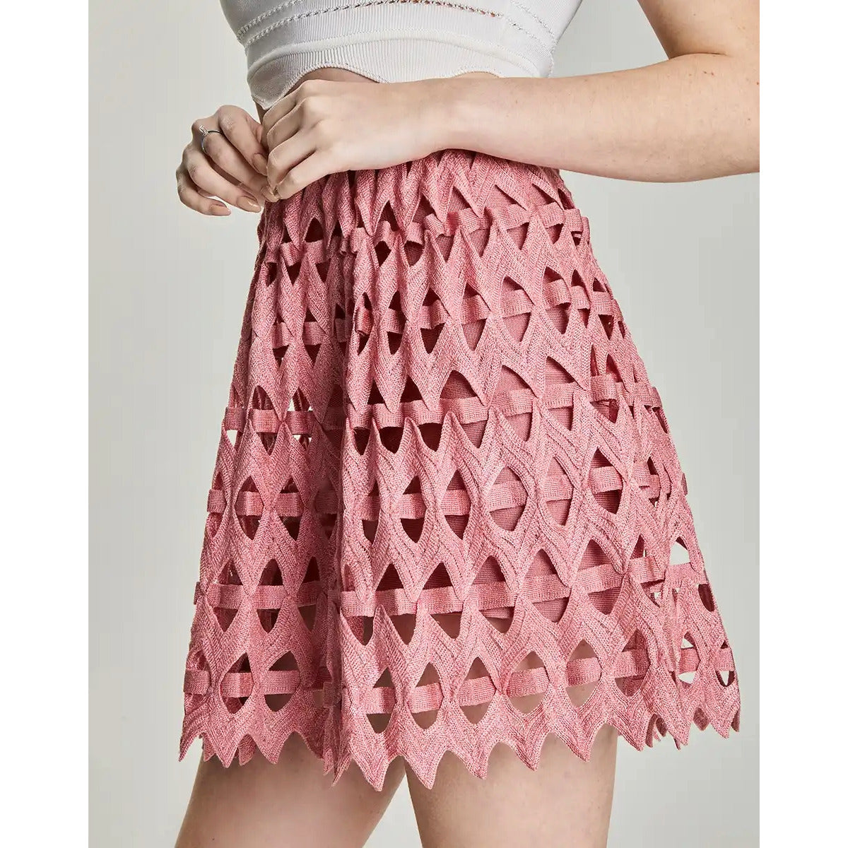 Shorts Saia Zig Plissado Ficus I Lolitta