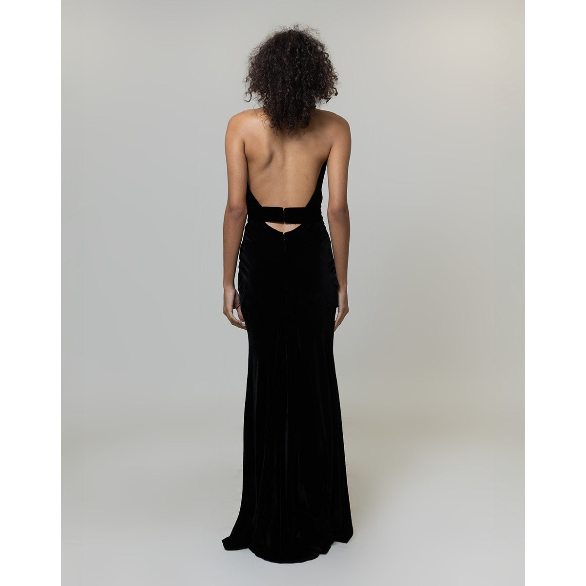 Vestido Frente Única Veludo I Elisa Lima