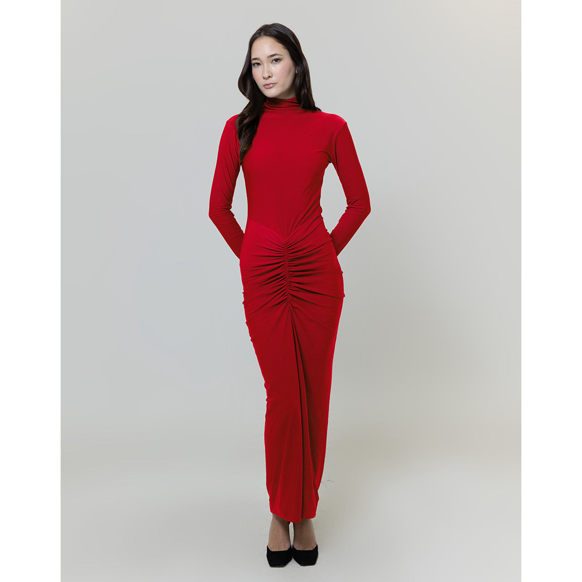 Vestido Malha Ilusia Rouge