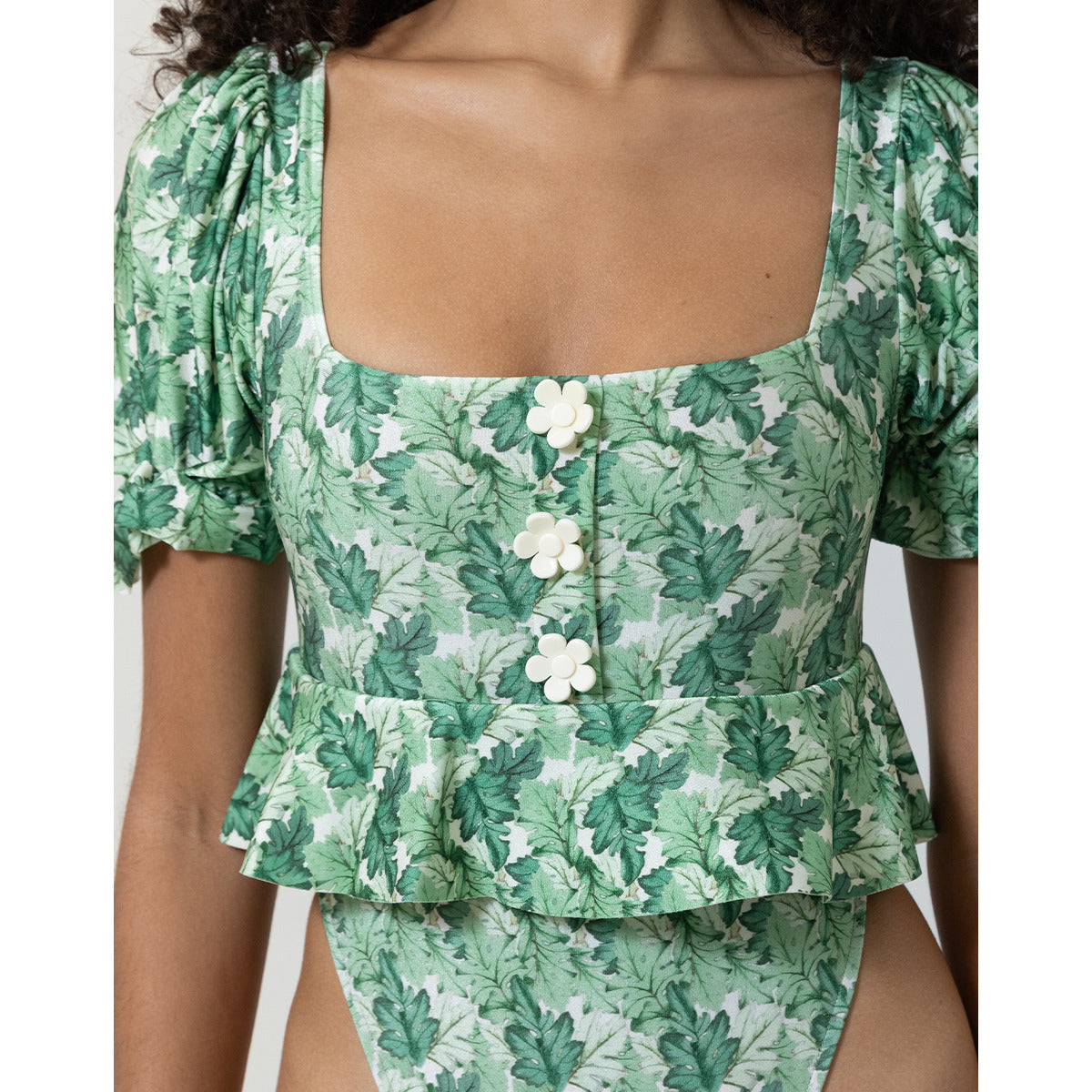 Maillot Asa Delta Manga Bufante Babados