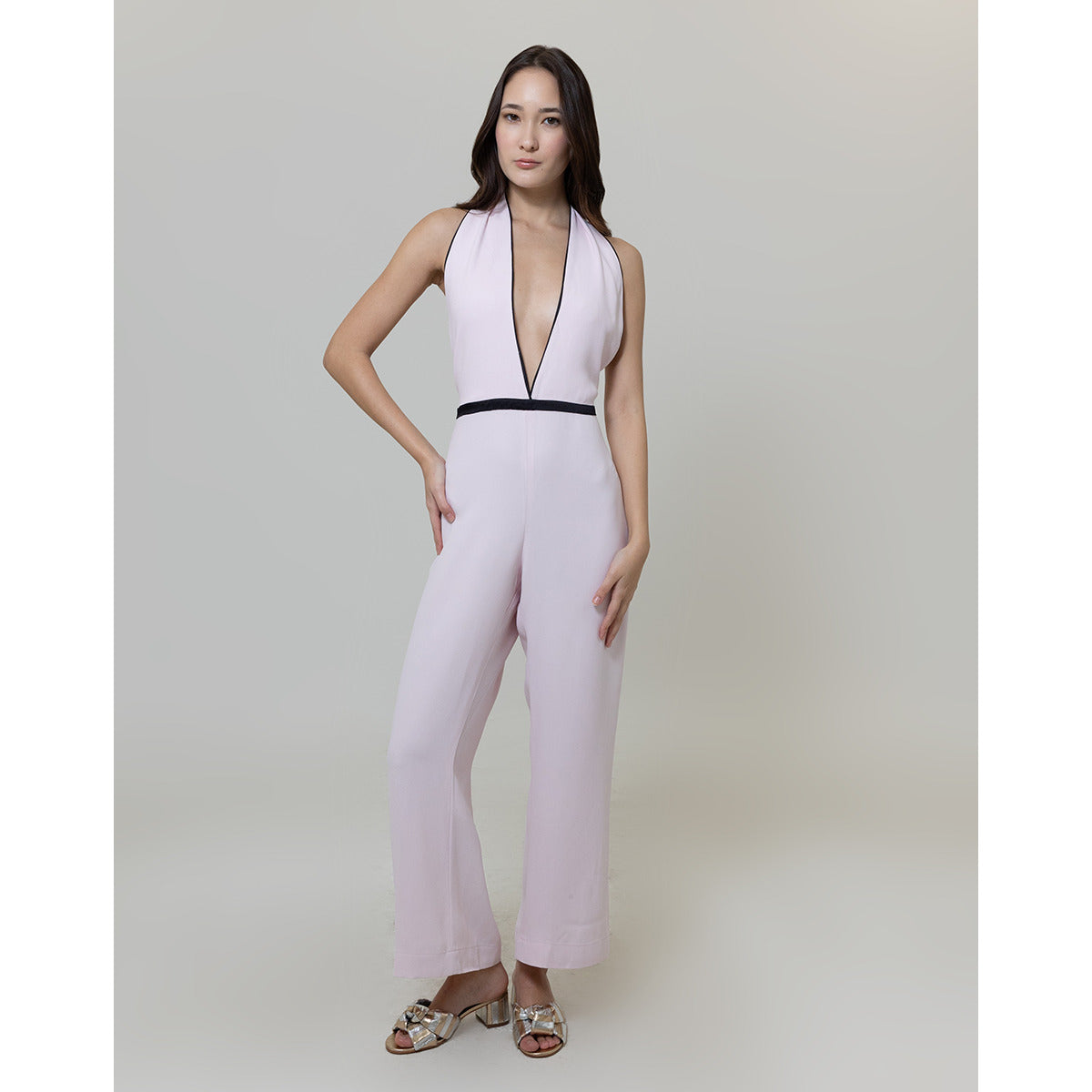 Macacão Frente Unica Crepe