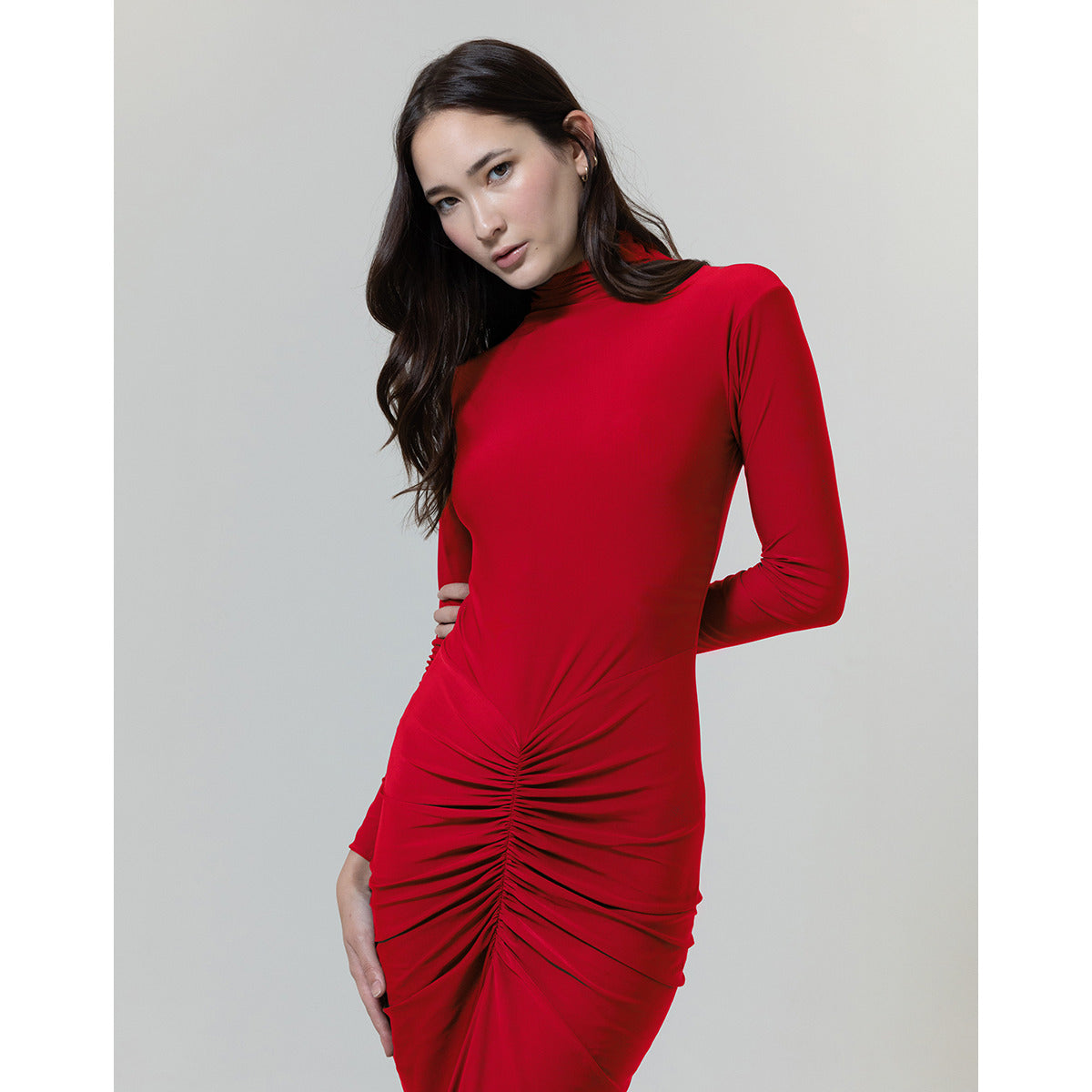 Vestido Malha Ilusia Rouge