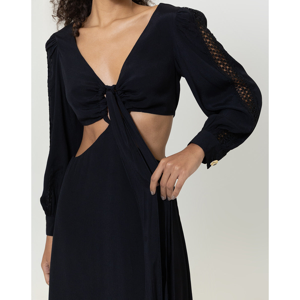 Vestido Recorte Preto PP