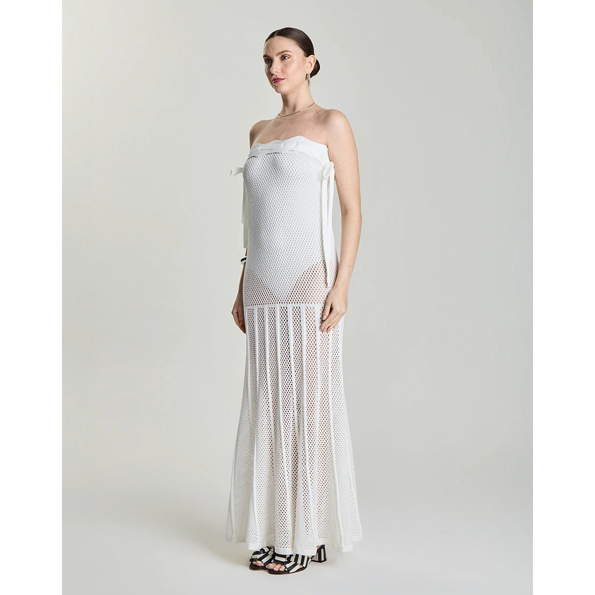 Vestido de Renda Parcial Dora Lolitta