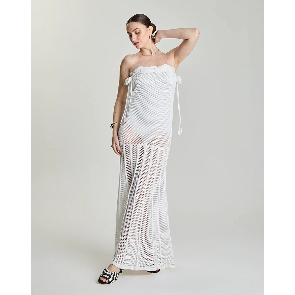 Vestido de Renda Parcial Dora Lolitta