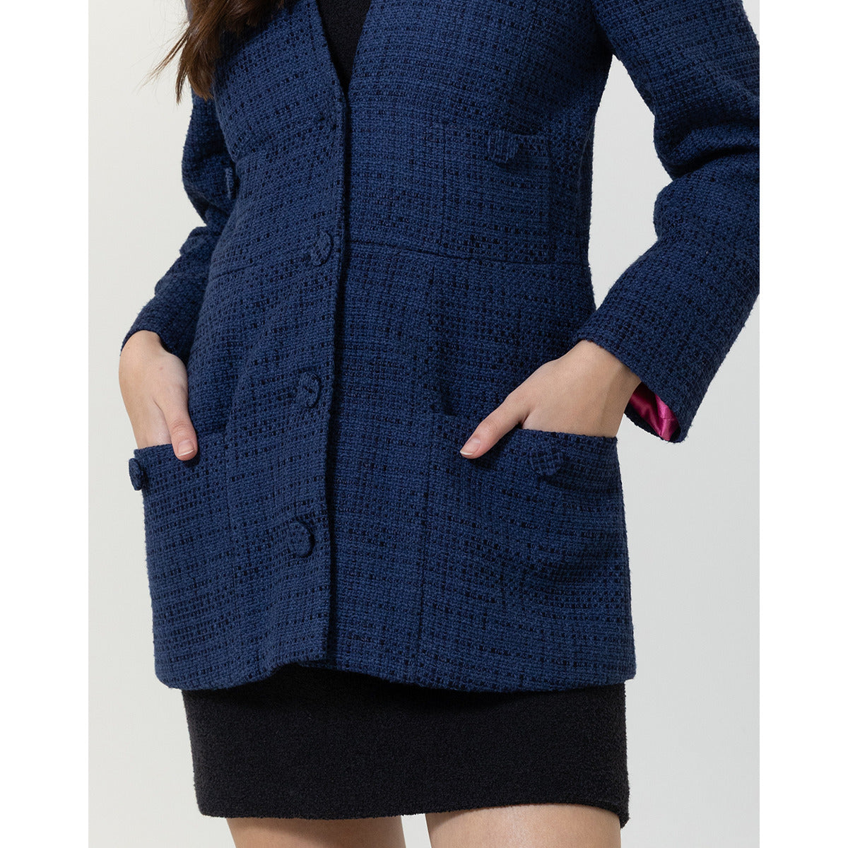 Blazer Tweed Azul