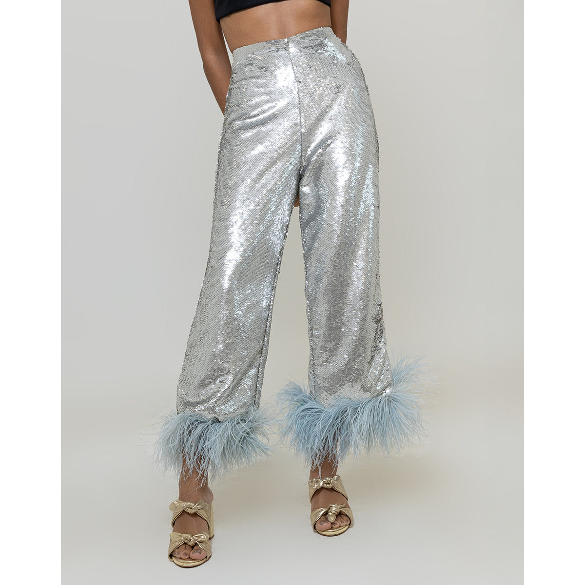 Calça Pantacourt Plumas