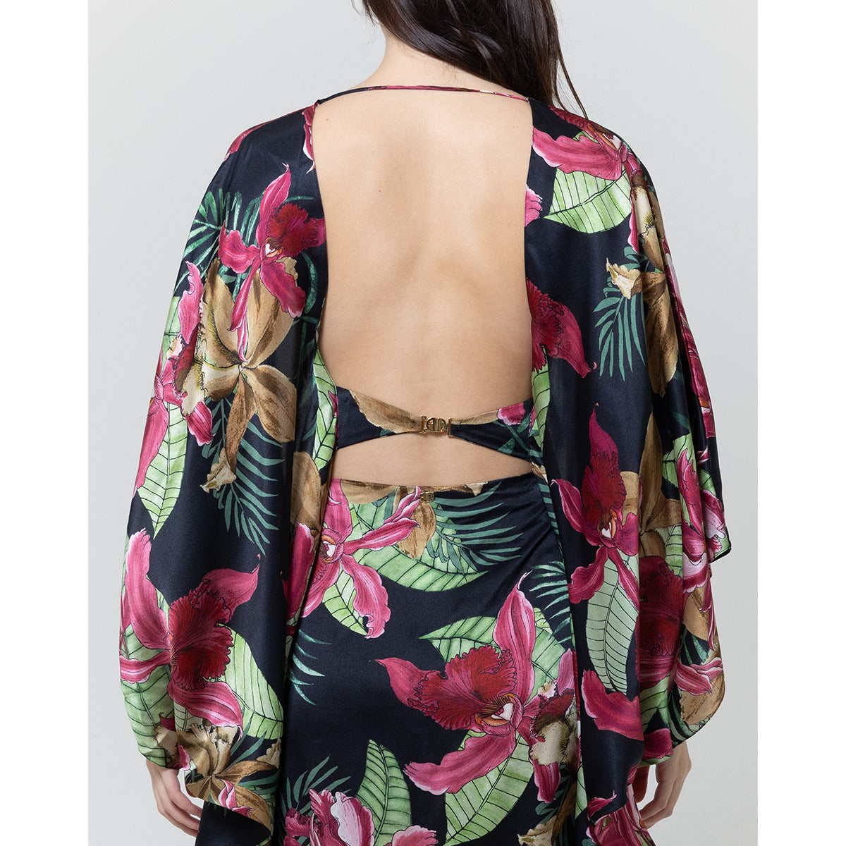 Kaftan Longo Top Cetim Seda Tailandia