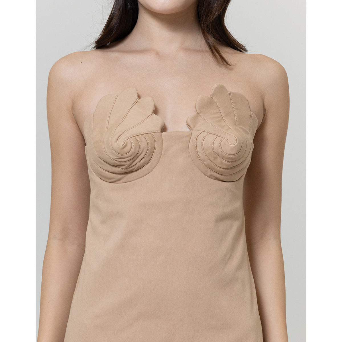 Vestido Longo Busto Concha