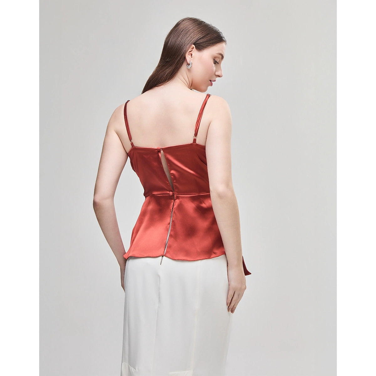 Blusa Feminina Ponta Degage Marrom Brown Zhangye