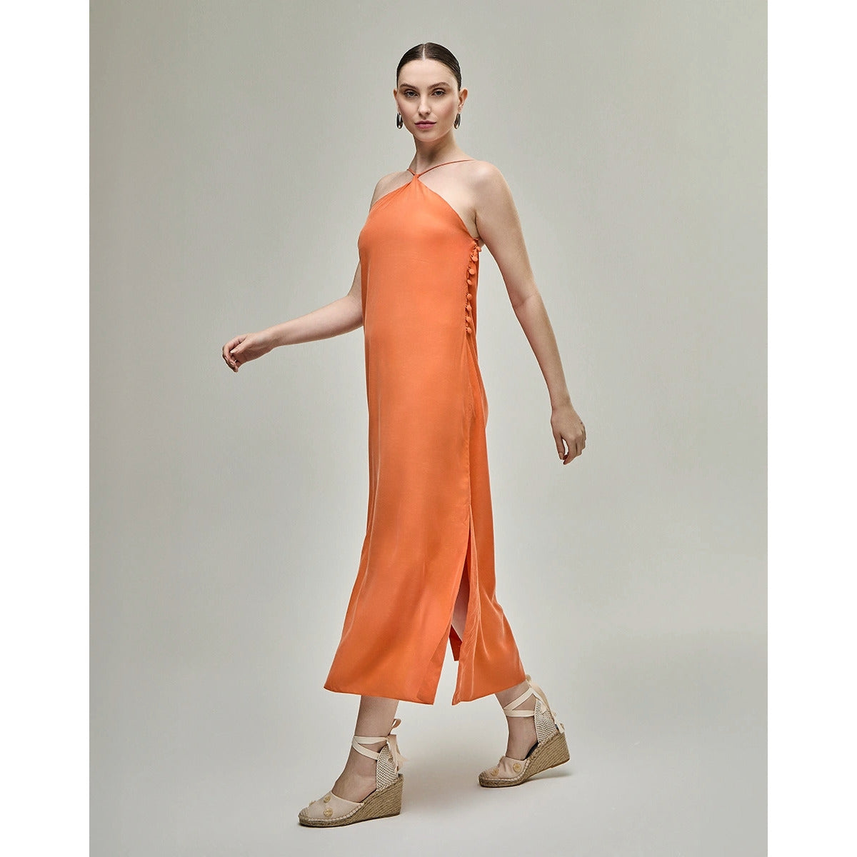 Vestido Lenço Laranja