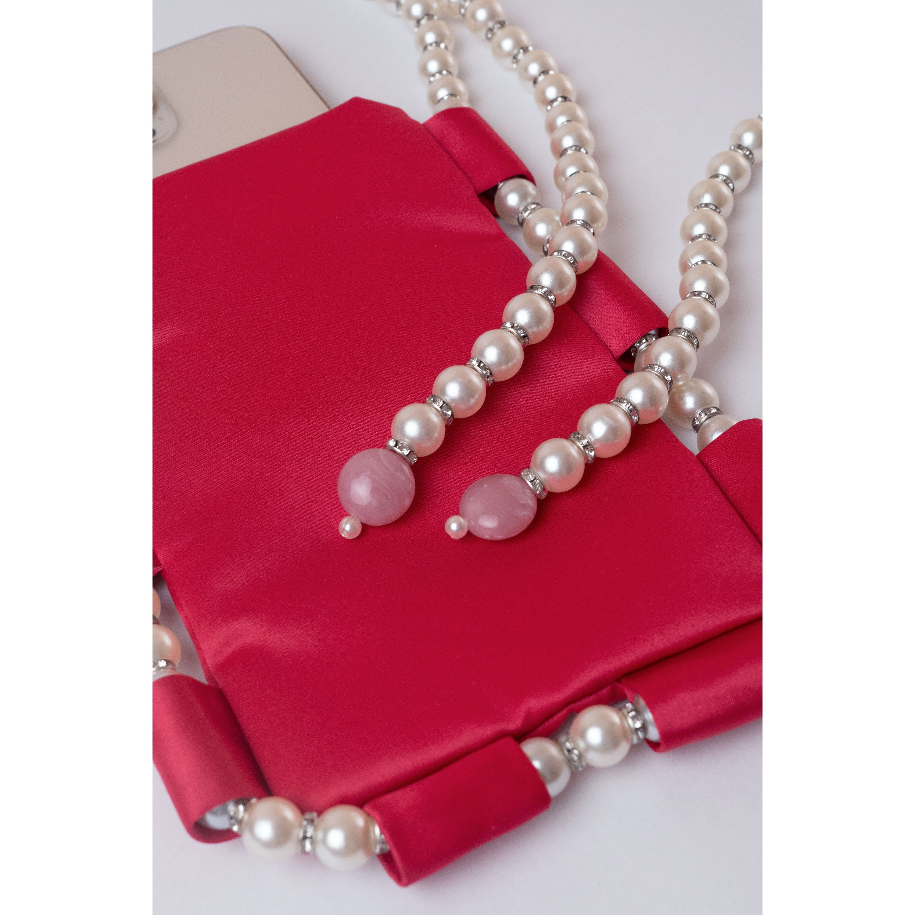 Bolsa Juicy Satin Pearl Phone Bag I Estilé