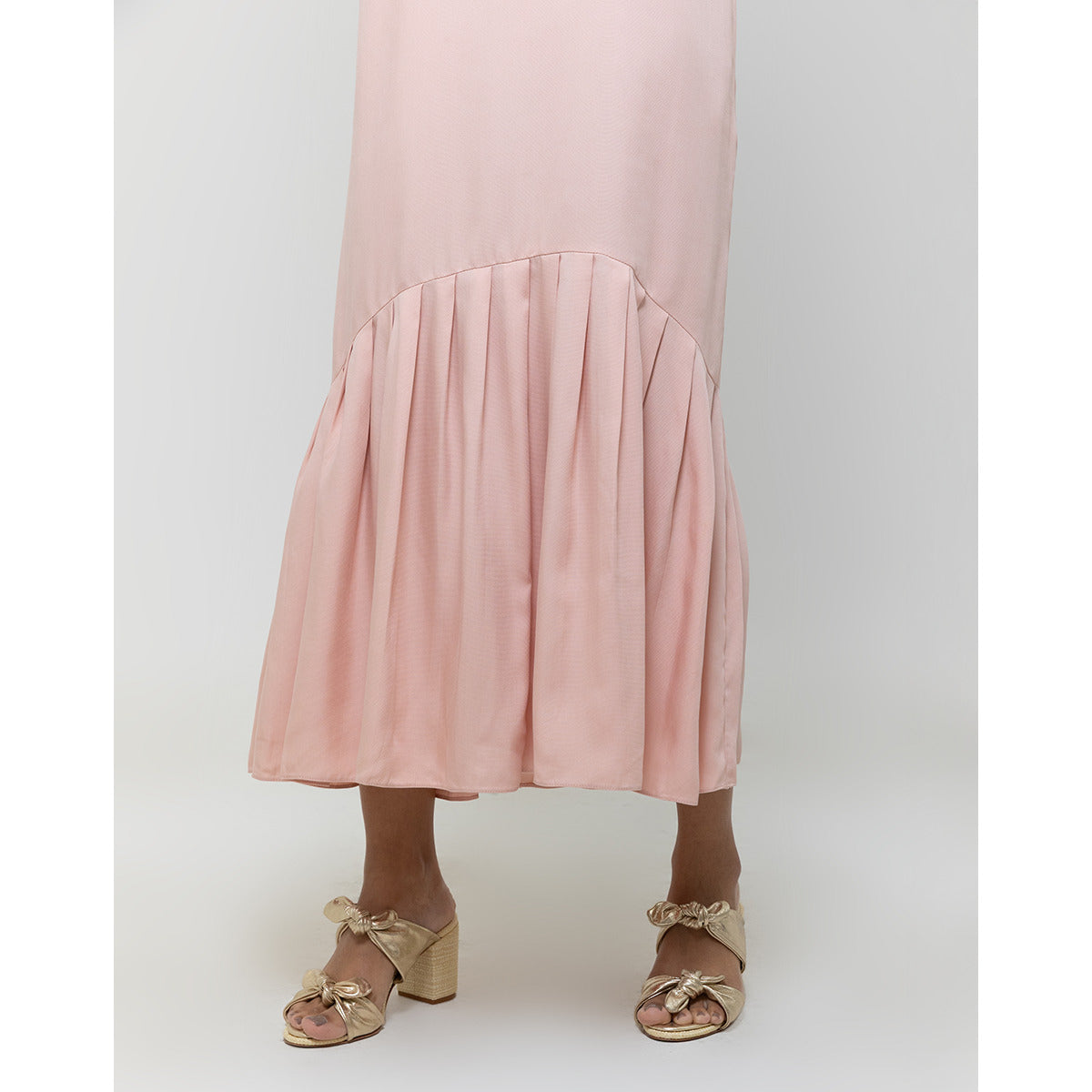 Vestido Midi Pregas Country Club